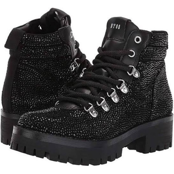 steve madden latch rhinestone boots